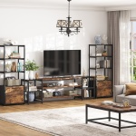 TV Stand, 3-Tier Media Entertainment Center for TV up to 85? - Image 5