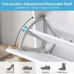 Shoe Cabinet, 16 Pairs Shoe Storage Rack with Drawers - Image 6