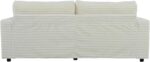 86.5" Oversized Loveseat Double Chaise Lounge Sectional Sofa Corduroy Upholstered Sleeper Sofabed Recliner Couch Daybed with Dual USB Ports , Two Cup Holders and Throw Pillows for Living Room Bedroom - Image 2