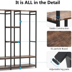 Freestanding Closet Organizer, Double Rod Clothes Rack - Image 8