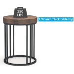 End Table, Modern Round Side Table, Small Nightstand - Image 6