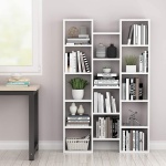 Modern Bookcase, 5-Shelf Storage Organizer with 14-Cube Display Bookshelf - Image 9