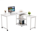 Rotating Desk, 360? Rotating Reversible L-Shaped Corner Desk