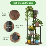 Plant Stand, 4-Tier Plant Shelf Holders Corner Flower Pot Stands - Image 6