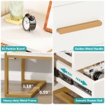 Nightstand, 21? Wide Bedside End Table with 2-Drawer - Image 7