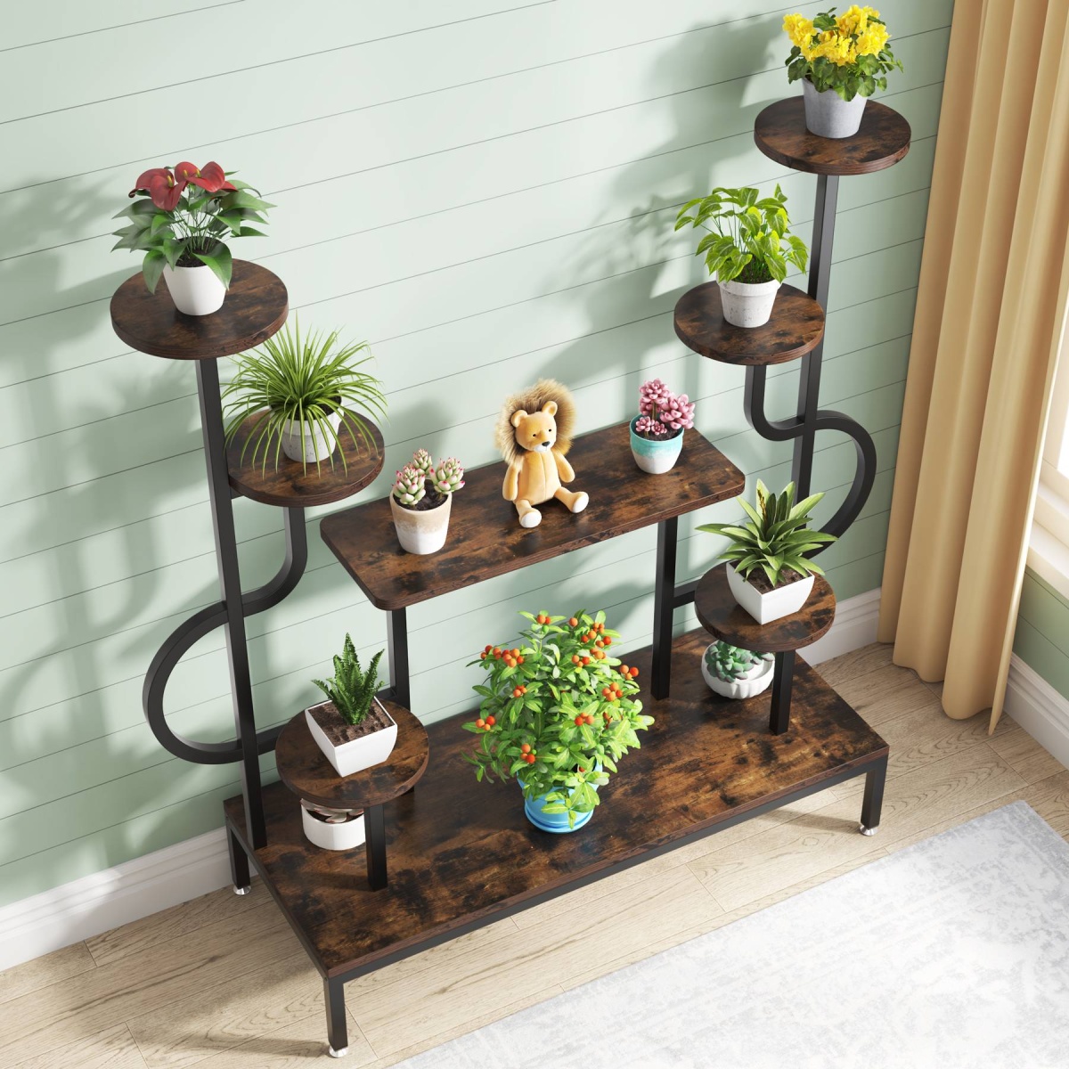 Plant Stand, 8-tier Potted Ladder Holder Flower Rack Shelves - Image 6
