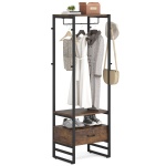 Coat Rack, 70.9? Hall Tree with Big Drawer Freestanding Closet Organizer