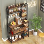 Kitchen Baker?s Rack, 70.9? Kitchen Storage Shelf with Drawer & Hutch - Image 6