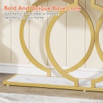 Console Table, 55 inch Faux Marble Entryway Sofa Table - Image 7
