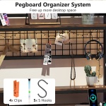 L-Shaped Desk, Reversible Corner Computer Desk with Power Outlet - Image 6