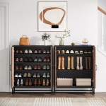 Shoe Cabinet, 5-Tier Shoe Storage Organizer with Adjustable Shelves - Image 7