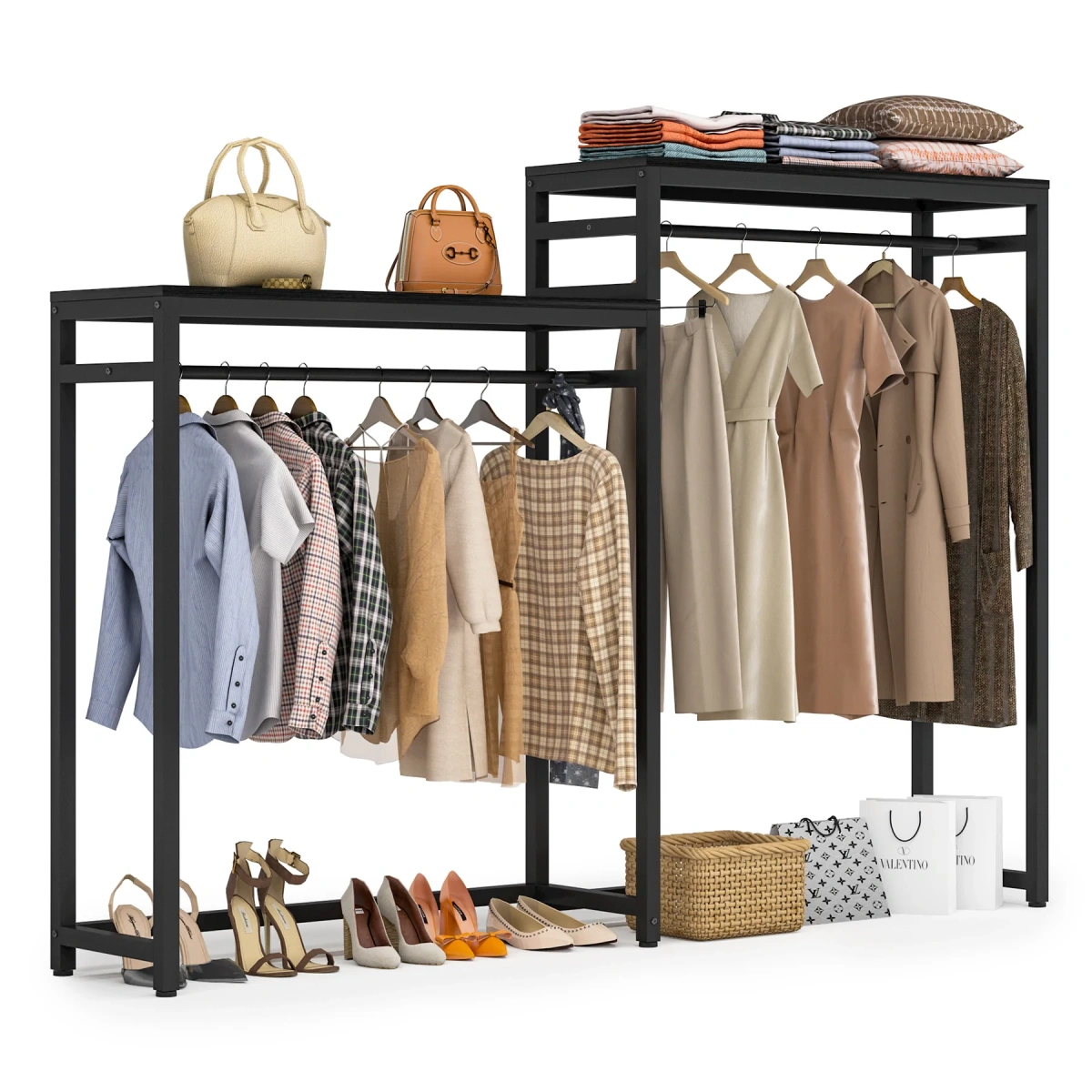 Free Standing Closet Organizer, Heavy Duty Wardrobe Closet - Image 7