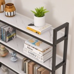 Bookshelf, 6-Tier Standing Etagere Bookcase Storage Rack - Image 7