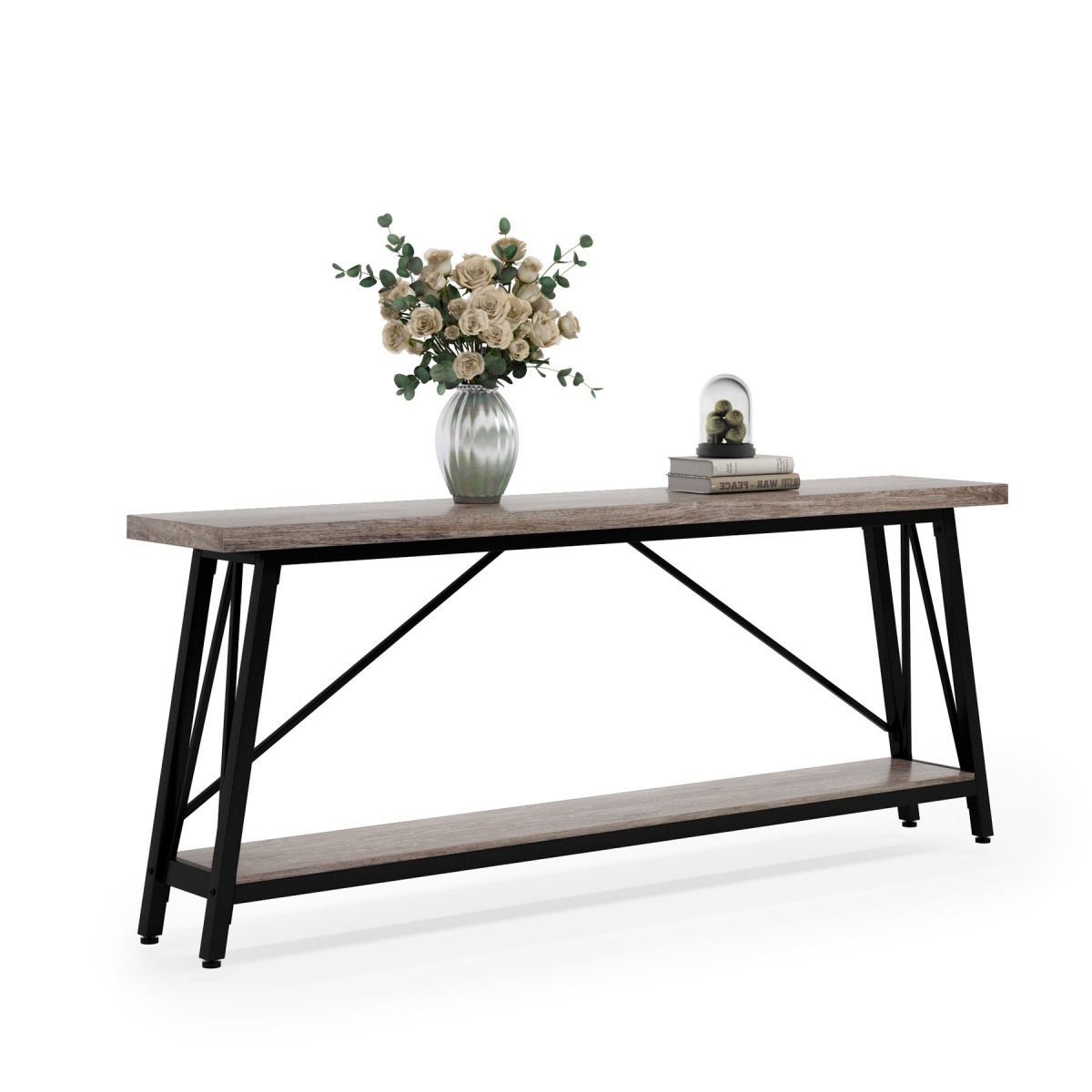 Console Table, 70.9 Inches Extra Long Sofa Table Behind Couch - Image 8