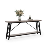 Console Table, 70.9 Inches Extra Long Sofa Table Behind Couch - Image 8
