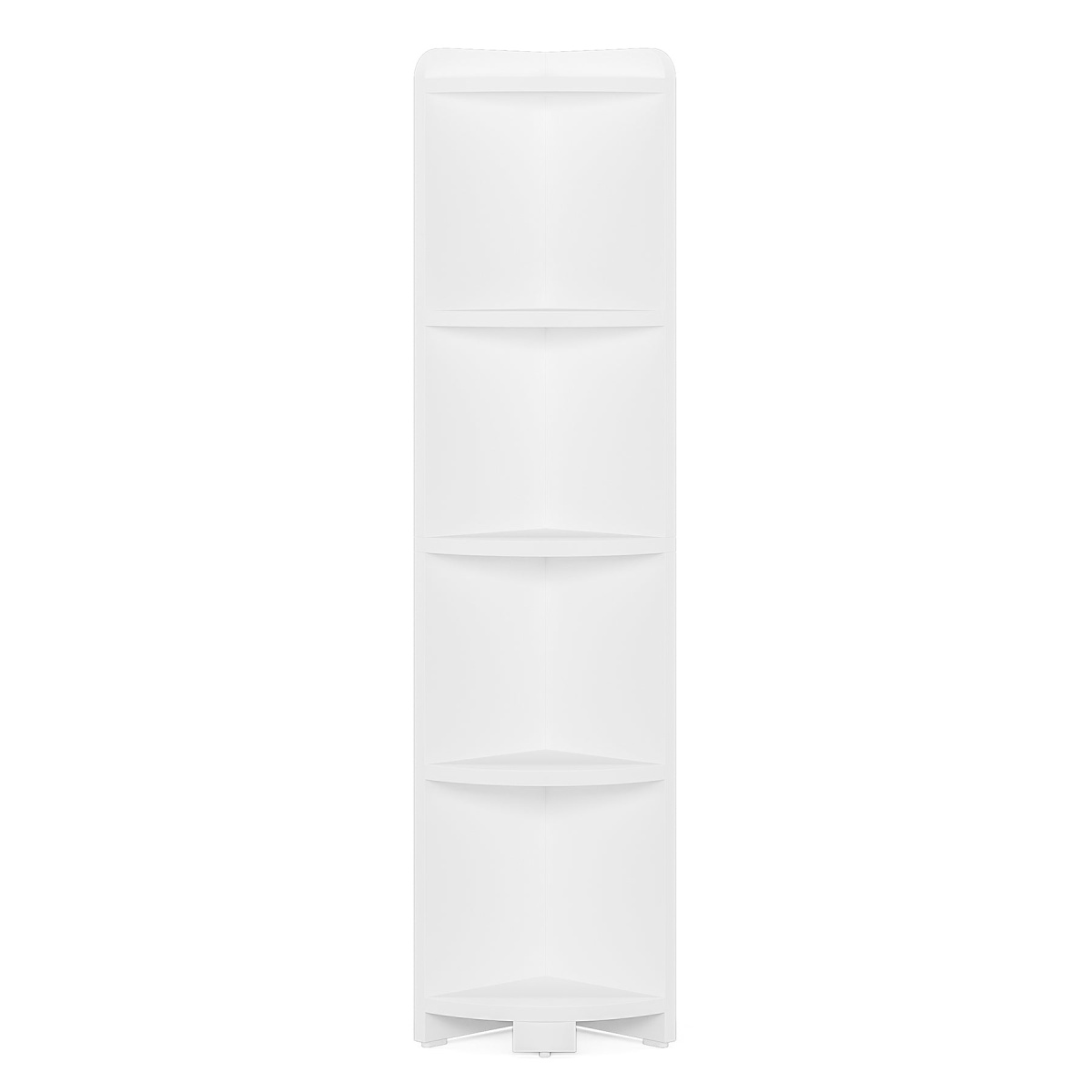 Corner Shelf, 5 Tier Wood Wall Corner Bookshelf Storage Rack - Image 2