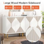 Sideboard Buffet, 58? Modern Storage Cabinet with Doors - Image 6