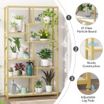 Bookshelf, 8-Open Shelf Etagere Bookcase Storage Organizer - Image 7