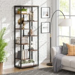 Bookshelf, 70.8? Etagere Bookcase Storage Display Shelf Unit - Image 5