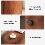 End Table, Sofa Bedside Narrow Accent Tables with 2 Drawers - Image 7