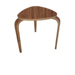 triangular shaped Brown Coffee Table for Living Room Wooden chair Home Furniture for Bedroom Kitchen Office - Image 3