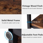 Console Table, Industrial 3-Tier Sofa Entryway Table with Open Shelves - Image 7