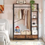 Freestanding Closet Organizer, 79? Garment Rack with 2 Drawers & Shelves - Image 5