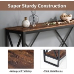 Console Table, 70.9? Entry Sofa Table with Open Storage Shelf - Image 8