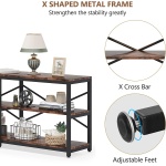 Console Table, 70.9 inch Long Sofa Table with Storage Shelves - Image 7