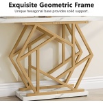 Console Table, Modern 47? Sofa Table with Gold Metal Base - Image 7