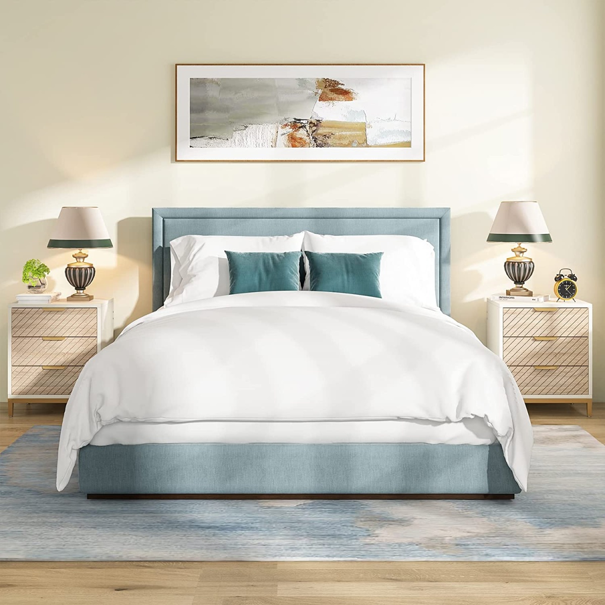 Nigntstand, 3 Drawers Bedside End Table for Bedroom - Image 8