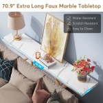 Console Table, 70.9 inch Sofa Table with 4 Tier Storage Shelves - Image 7