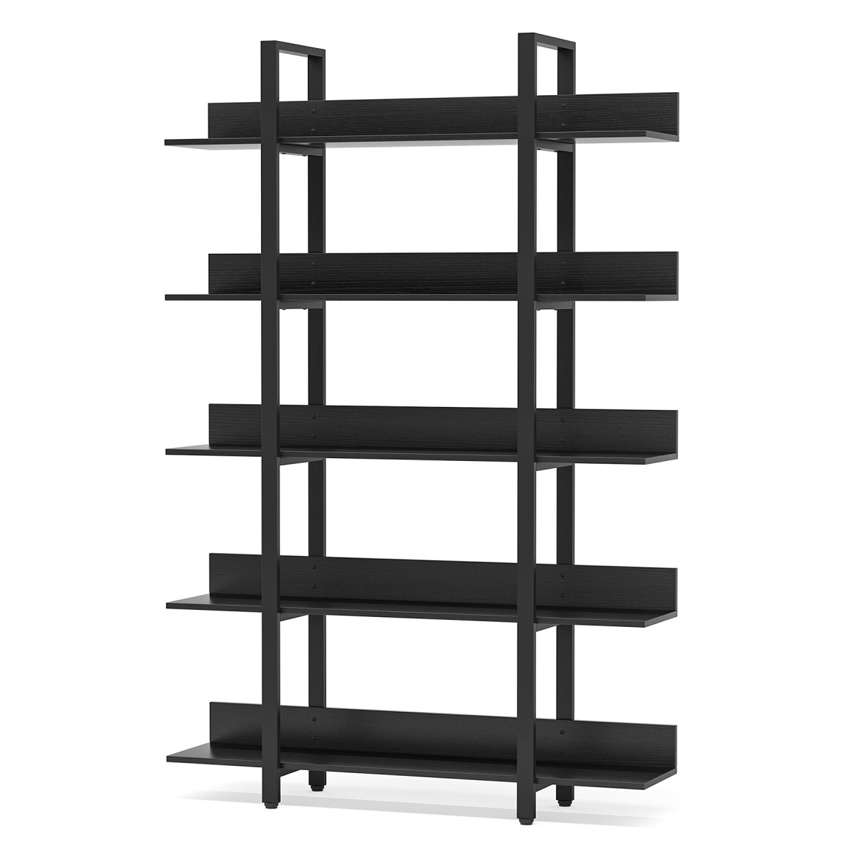 5-Tier Bookshelf, Industrial 5-Shelf Etagere Bookcase - Image 11