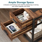 Lift Top L-Shaped Desk, Computer Corner Desks with Drawers - Image 8