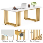 Executive Desk, 70.9? Modern Office Computer Desk Conference Table - Image 7