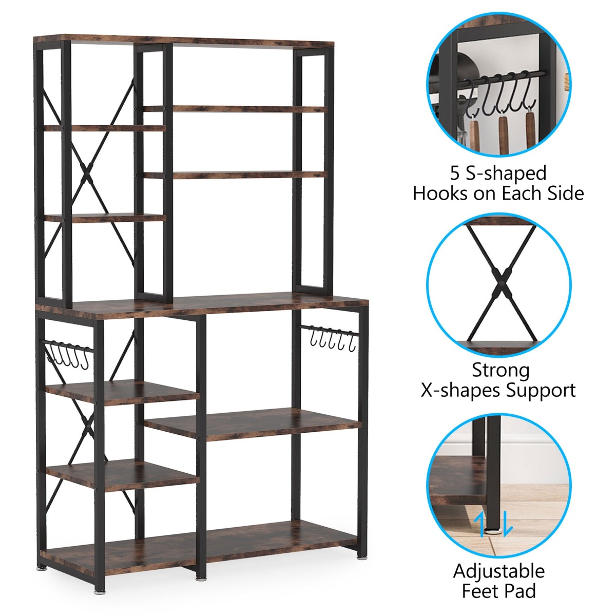 Kitchen Baker?s Rack, 10-Tier Kitchen Utility Storage Shelf - Image 8
