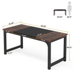 Conference Table, Rectangular Meeting Seminar Table Boardroom Desk - Image 15