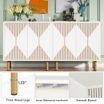 Sideboard Buffet, 58? Modern Storage Cabinet with Doors - Image 7