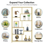 Bookshelf, 8-Open Shelf Etagere Bookcase Storage Organizer - Image 6