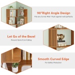 Corner Bookshelf, 6-Tier Corner Bookcase Display Rack - Image 7