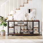 Console Table, 70.9? Entryway Sofa Table with Storage Shelves - Image 4