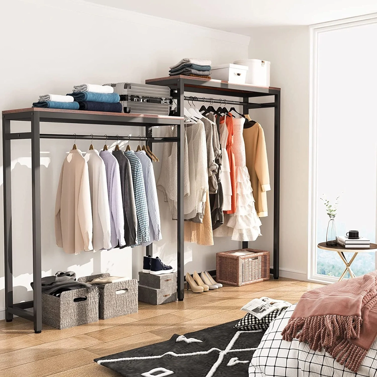 Free Standing Closet Organizer, Heavy Duty Wardrobe Closet - Image 9