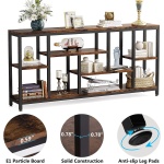 Console Table, 70.9? Entryway Sofa Table with Storage Shelves - Image 7
