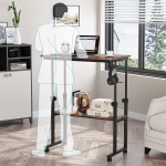 Height Adjustable Desk, Rolling Standing Computer Desk for Sofa Bed - Image 7