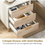 Nigntstand, 3 Drawers Bedside End Table for Bedroom - Image 6