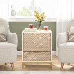 Nigntstand, 3 Drawers Bedside End Table for Bedroom - Image 4