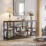 Console Table, 70.9? Entryway Sofa Table with Storage Shelves - Image 5