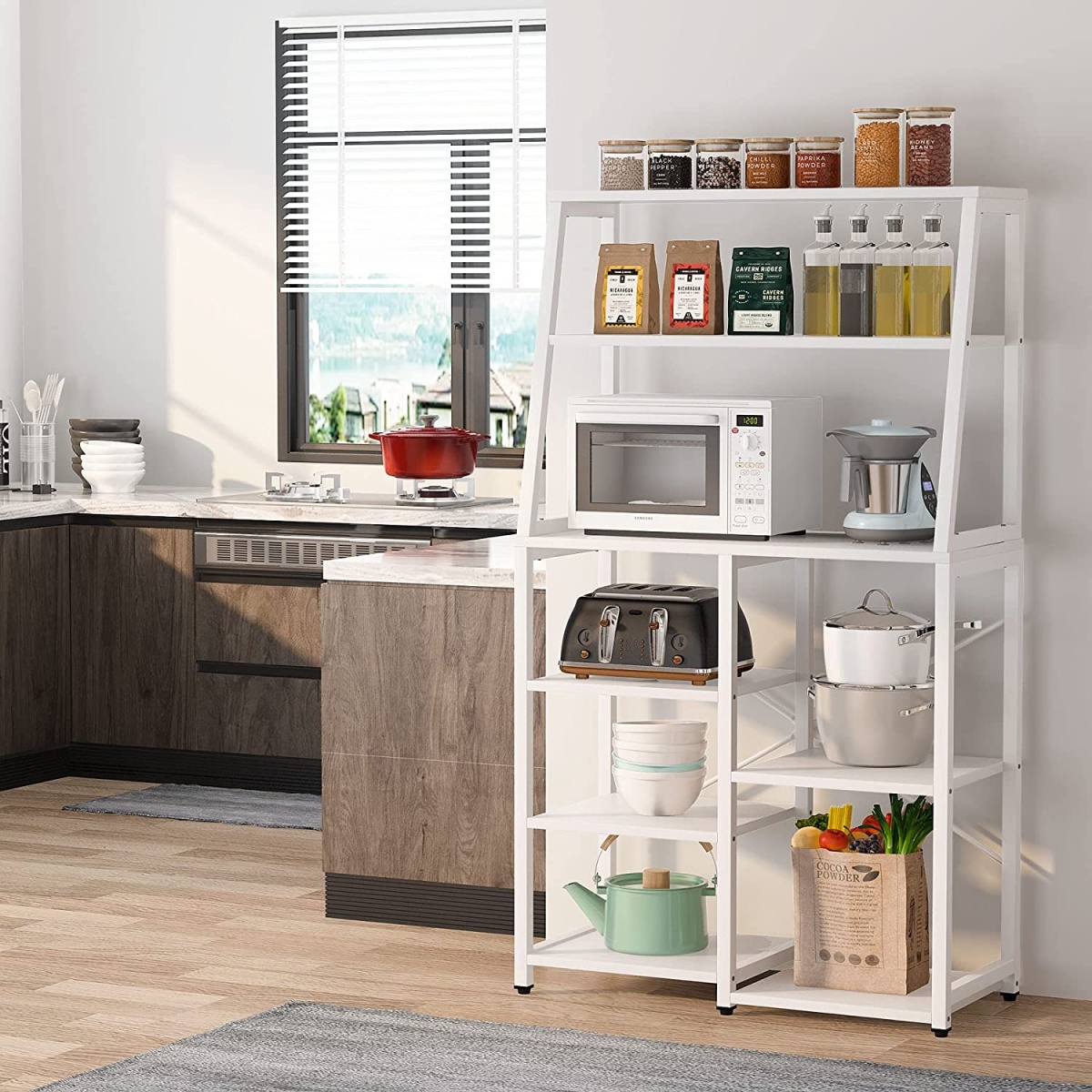 Kitchen Baker?s Rack, 8-Tier Microwave Oven Stand - Image 9