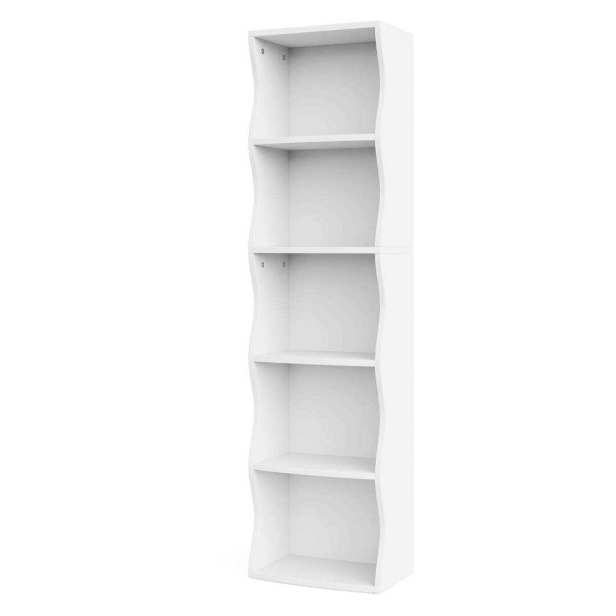 Bookshelf, 70.9? Narrow Bookcase 5 Cube Storage Organizer - Image 2