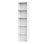 Bookshelf, 70.9? Narrow Bookcase 5 Cube Storage Organizer - Image 2